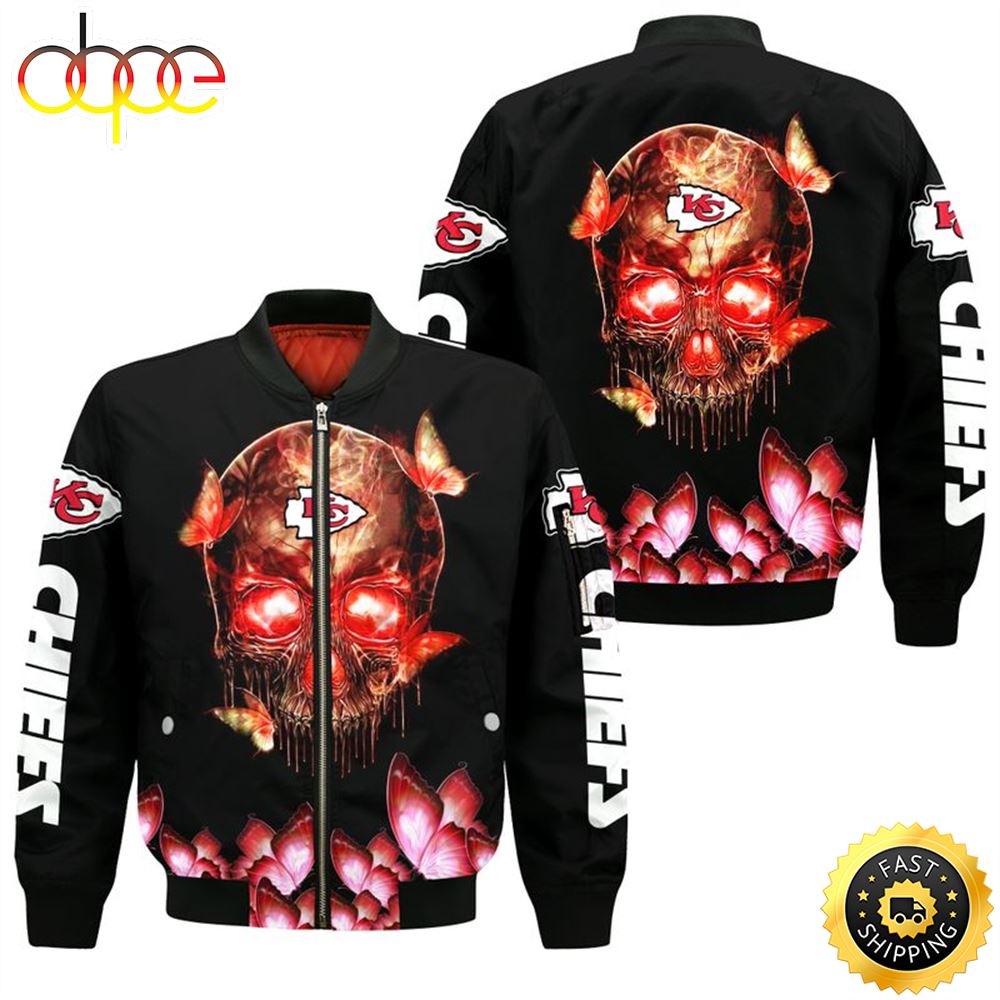 NFL Kansas City Chiefs All Over Print Bomber Jackets 3D