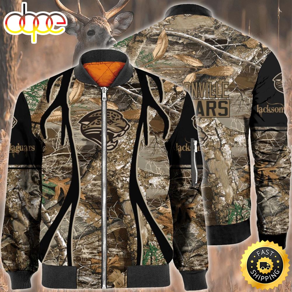 Nfl Jacksonville Jaguars Hunting Bomber Jacket