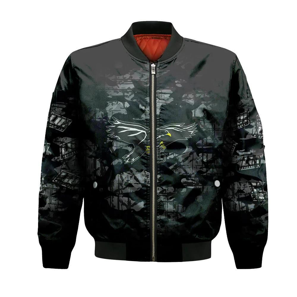 Liu Brooklyn Blackbirds Bomber Jacket 3D Printed Camouflage Vintage