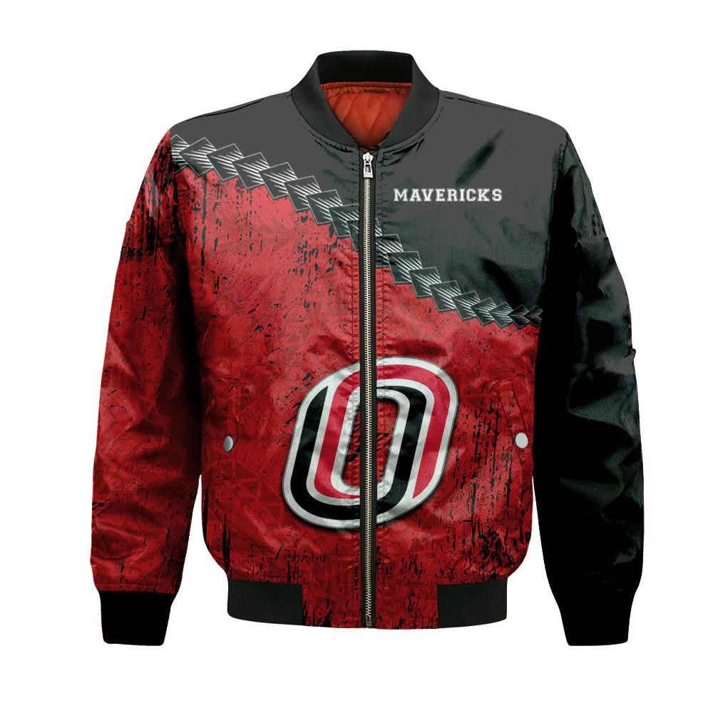 Omaha Mavericks Bomber Jacket 3D Printed Grunge Polynesian Tattoo