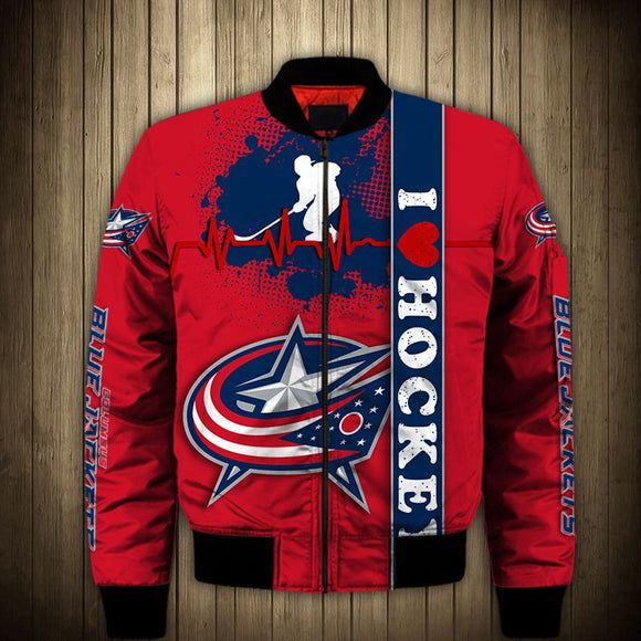 Men'S Columbus Blue Jackets Jacket 3D