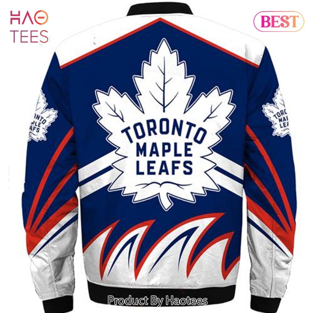 New Fashion   Toronto Maple Leafs Bomber Jacket Style Winter Gift For Men