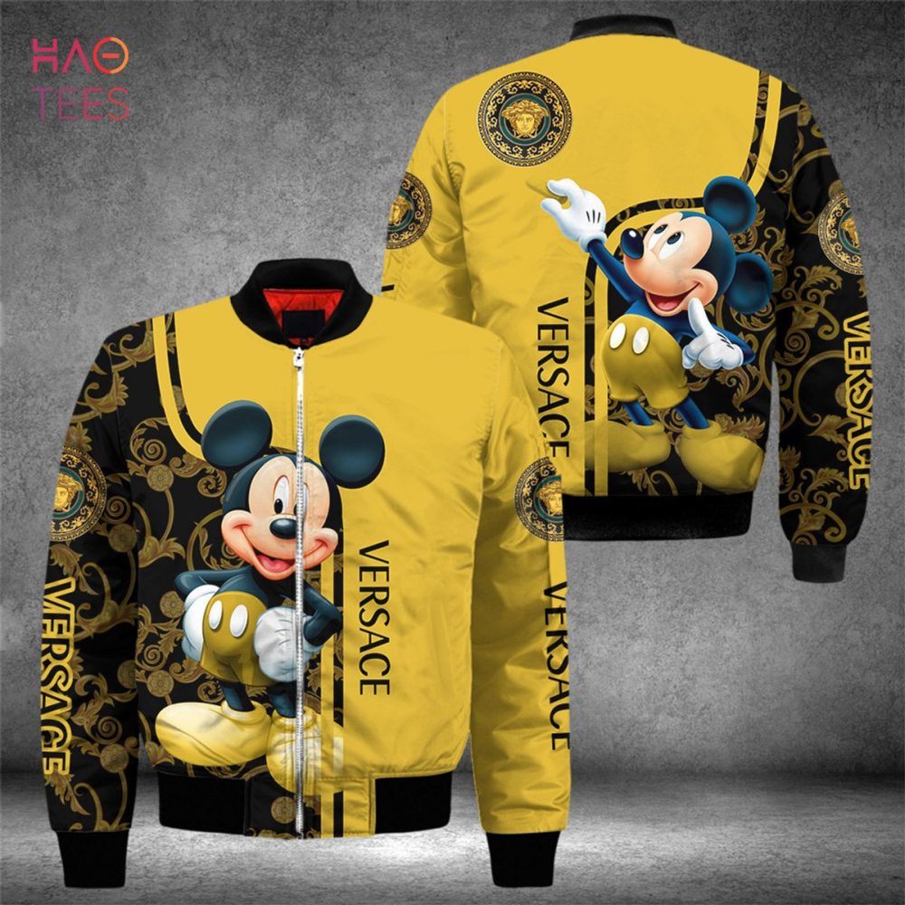 Stylish Mickey Mouse Bomber Jacket - Limited Edition, Perfect For Disney Fans