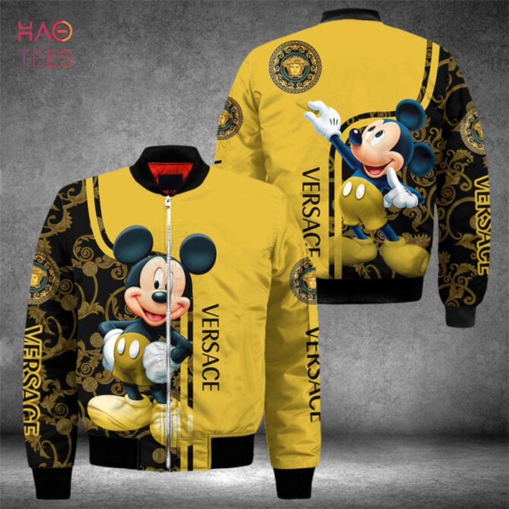 Stylish Mickey Mouse Bomber Jacket - Limited Edition, Perfect For Disney Fans